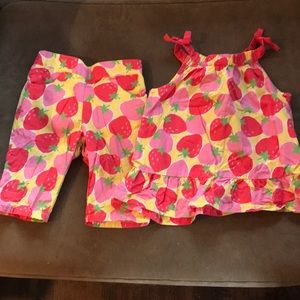 Gymboree Capri pants and matching tank shirt